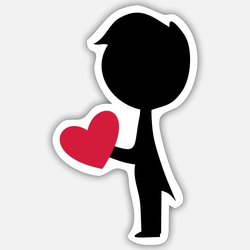 Bräutigam - Sticker Größe S (10 x 10 cm) - Mattweiß
