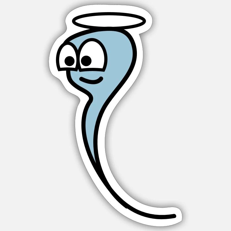 Gutes Spermium - Sticker Größe S (10 x 10 cm) - Mattweiß