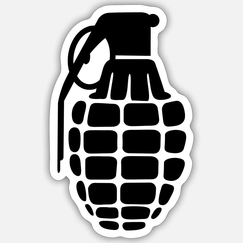 grenade Sticker size S (10 x 10 cm)