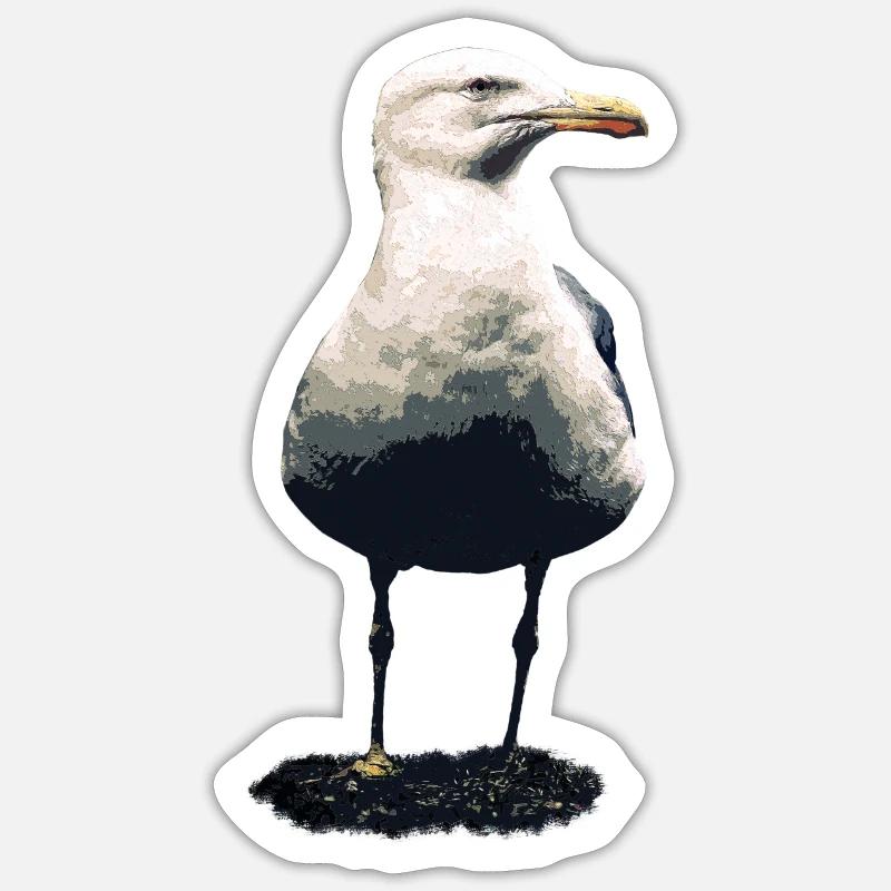 Seagull Sticker size S (10 x 10 cm)