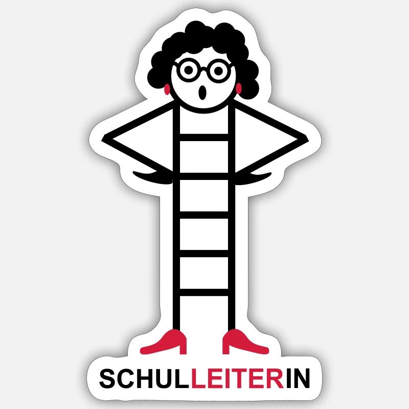 Headmistress - Sticker size S (10 x 10 cm) - white matte