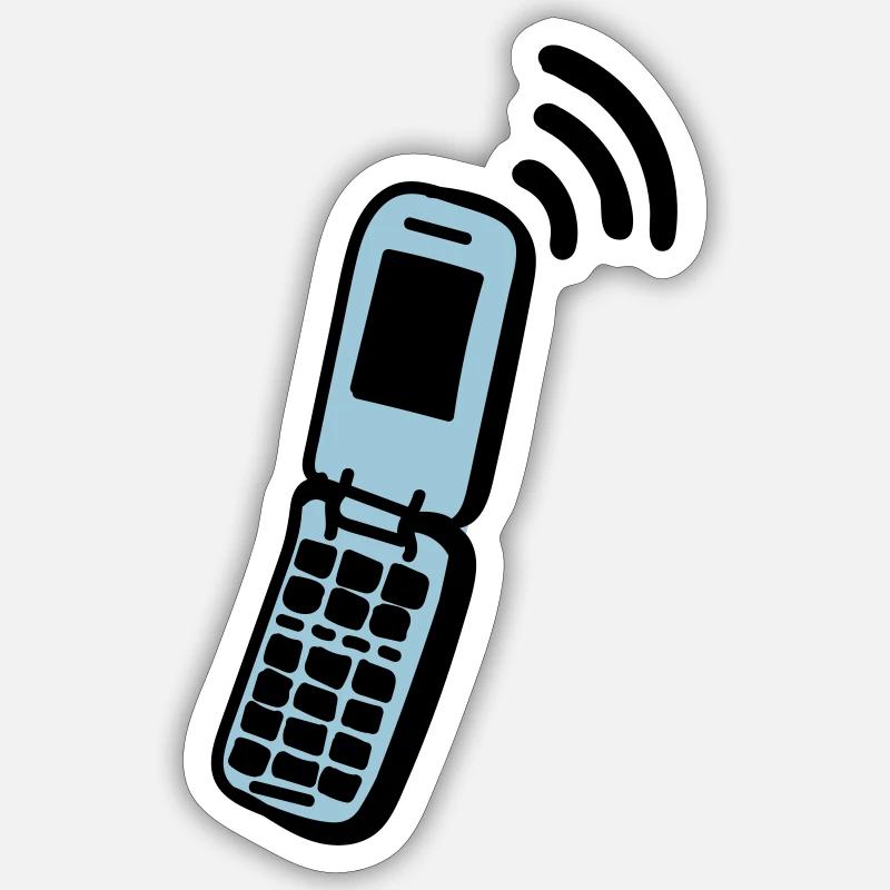Handy - Sticker Größe S (10 x 10 cm) - Mattweiß