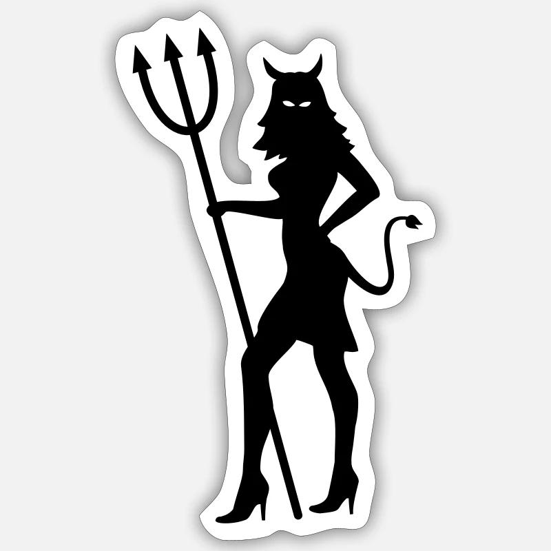 devil Sticker size S (10 x 10 cm)