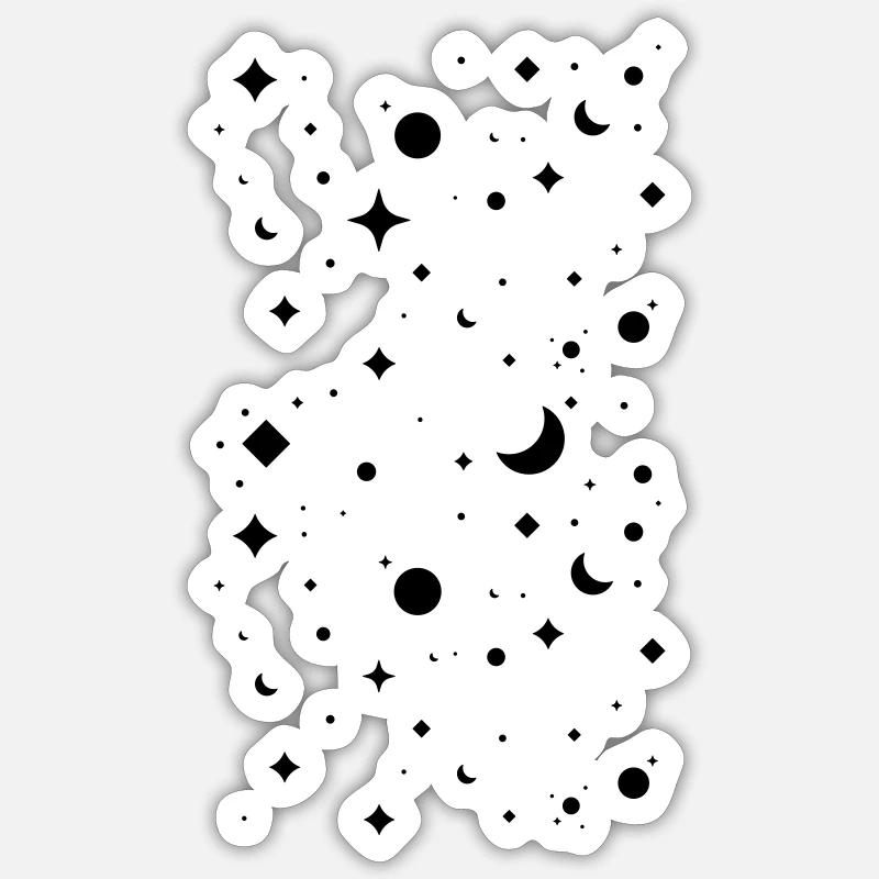 Nachthimmel Sticker Größe S (10 x 10 cm)