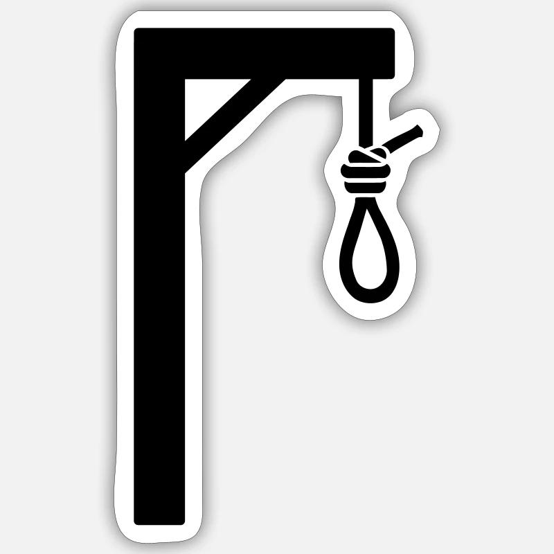 gallows Sticker size S (10 x 10 cm)