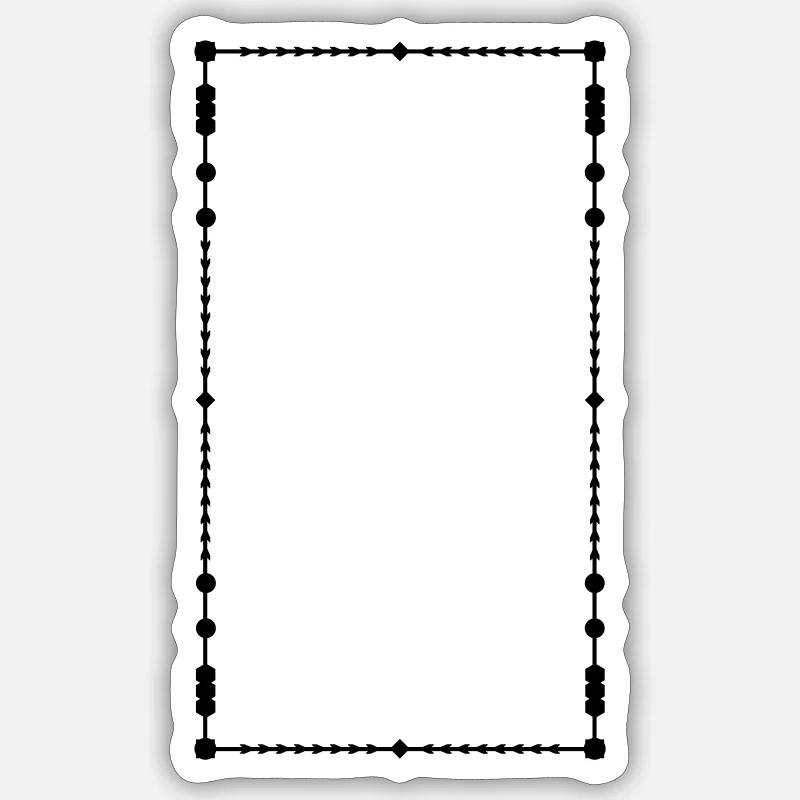FRAME - Sticker size S (10 x 10 cm) - white matte
