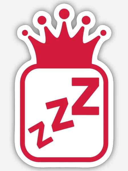 Schnarchen / Schnarcher / Schlaf / Schnarcherin - Sticker Größe S (10 x 10 cm) - Mattweiß