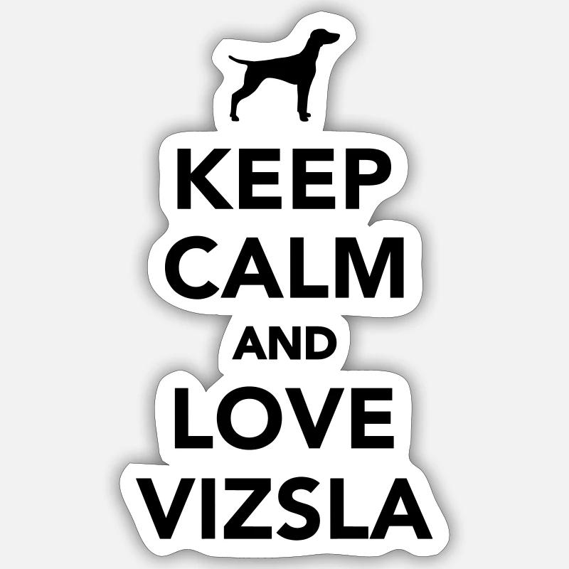 Vizsla - Sticker size S (10 x 10 cm) - white matte