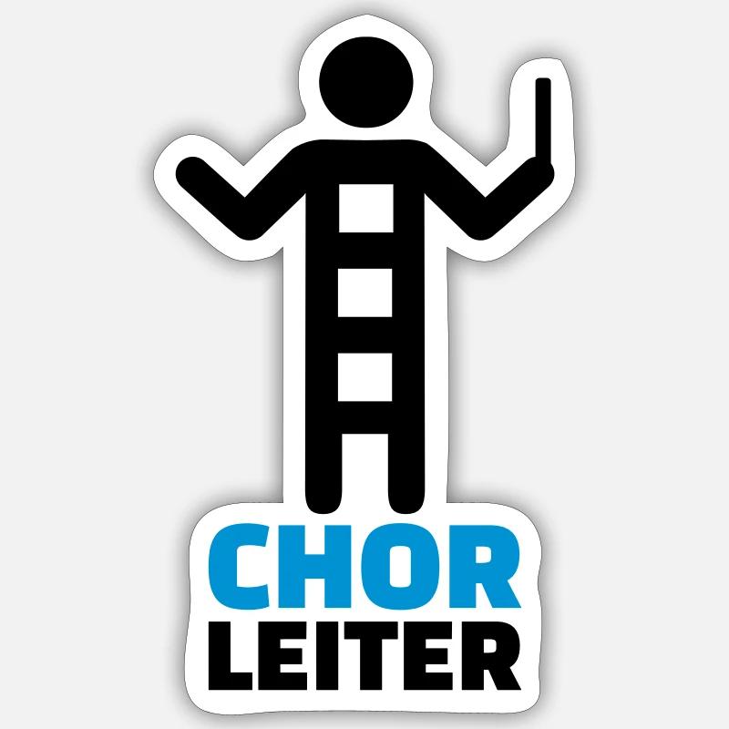 Chor - Sticker Größe S (10 x 10 cm) - Mattweiß