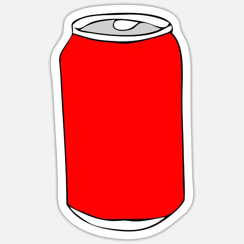 beverage can Sticker size S (10 x 10 cm)