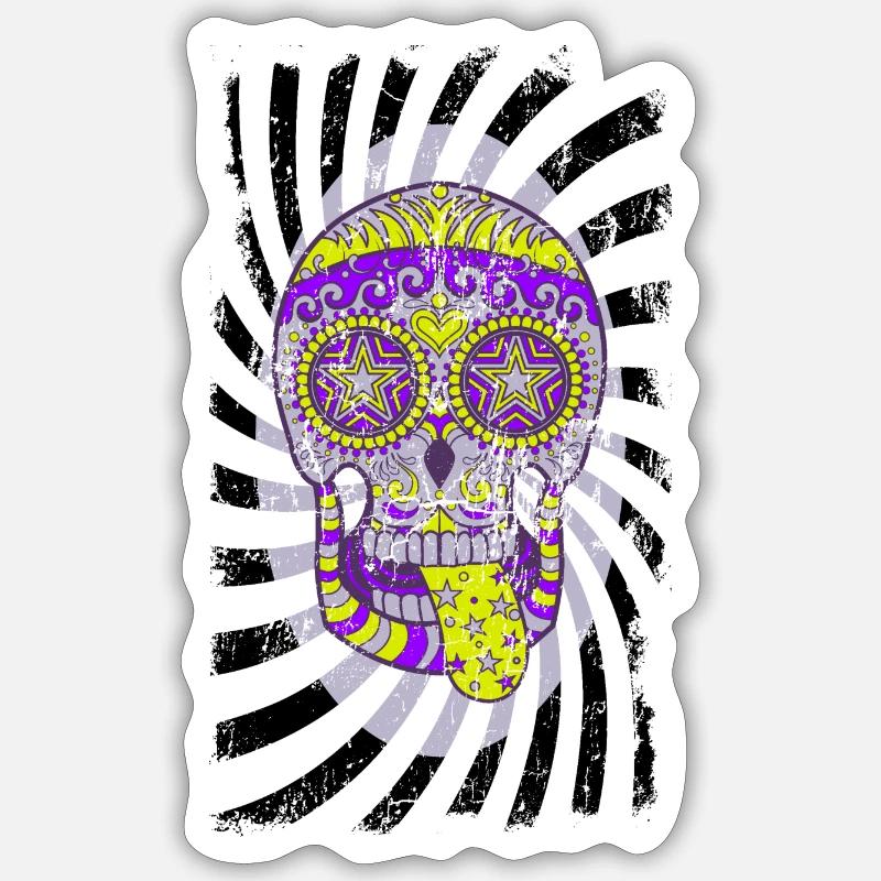 branché - Sticker taille S (10 x 10 cm) - blanc mat