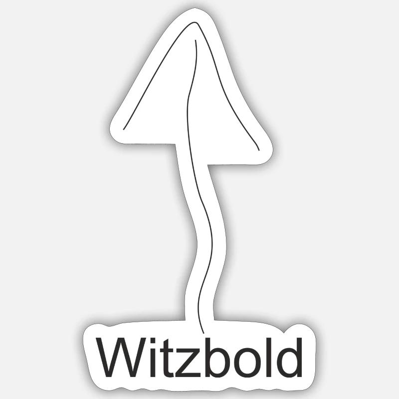 Witzbold - Sticker Größe S (10 x 10 cm) - Mattweiß