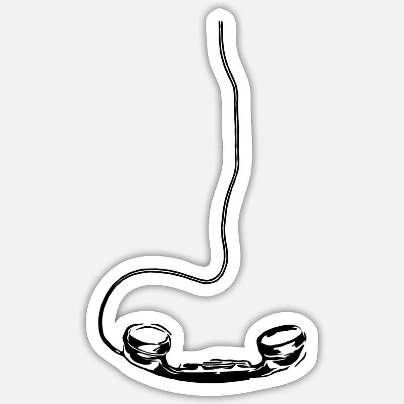 Retro - Sticker Größe S (10 x 10 cm) - Mattweiß