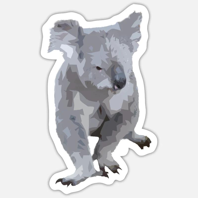Koalatitude - Sticker size S (10 x 10 cm) - white matte