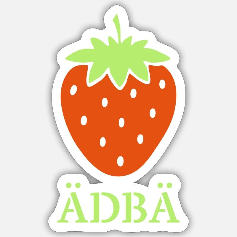 ÄDBÄ - Sticker Größe S (10 x 10 cm) - Mattweiß