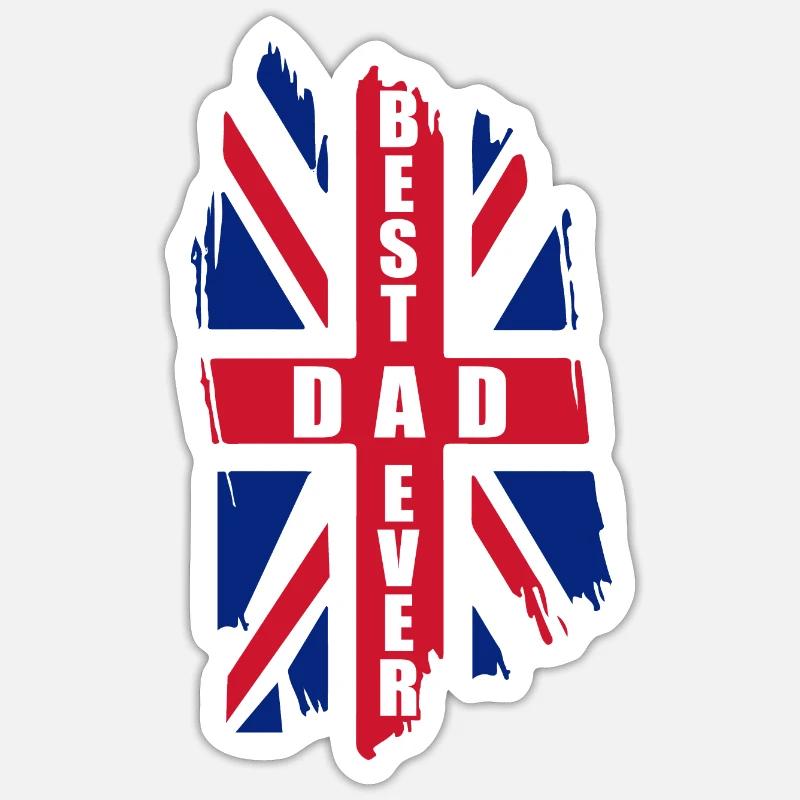 Bester Vater den es gib - Sticker Größe S (10 x 10 cm) - Mattweiß
