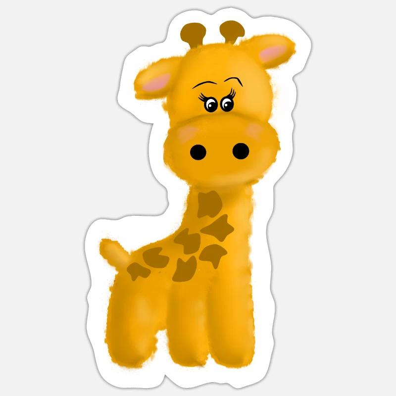 Giraffe - Sticker size S (10 x 10 cm) - white matte