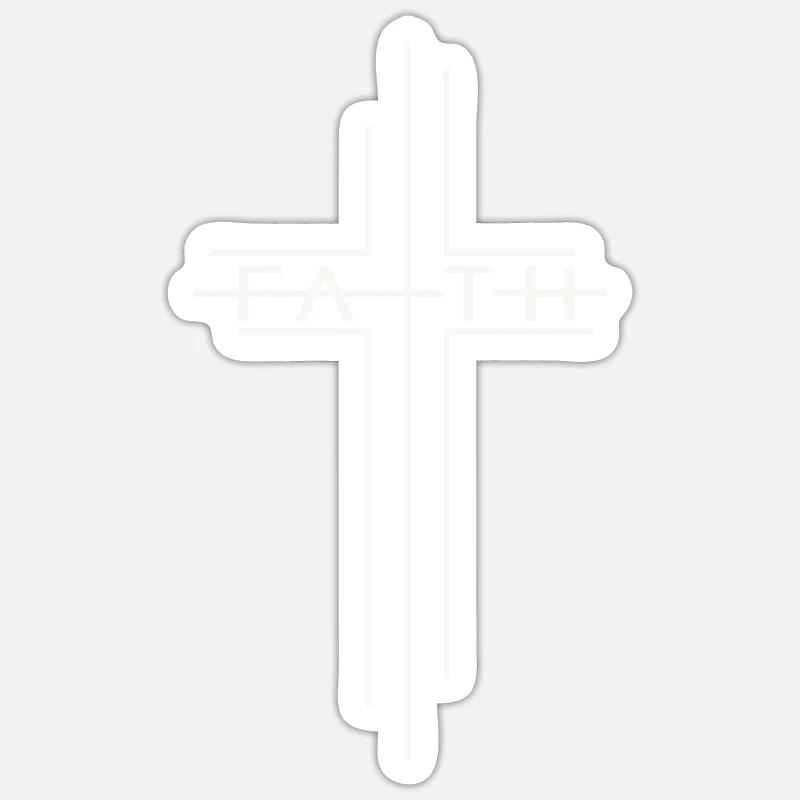 Foi - Sticker taille S (10 x 10 cm) - blanc mat