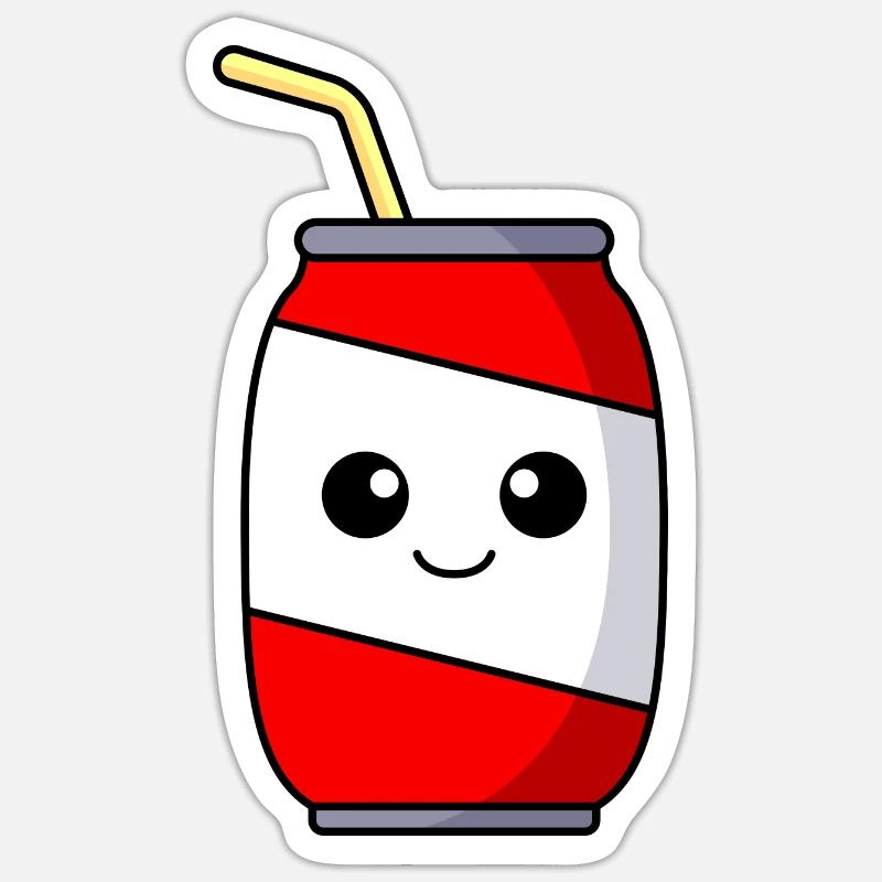 Softdrink Comic Sticker Größe S (10 x 10 cm)