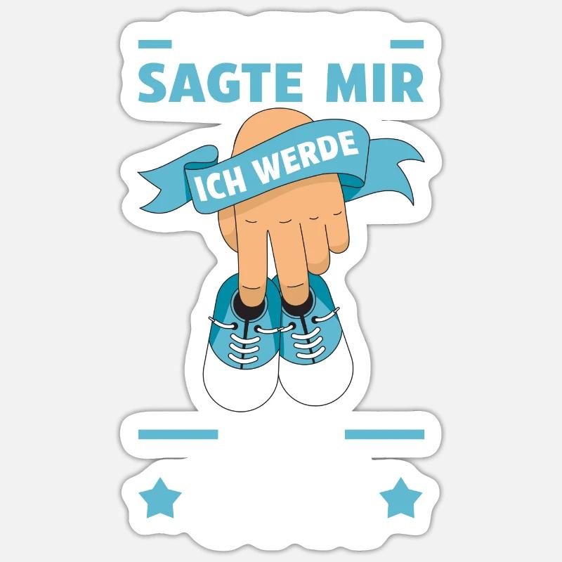 Werdender Opa Sticker Größe S (10 x 10 cm)