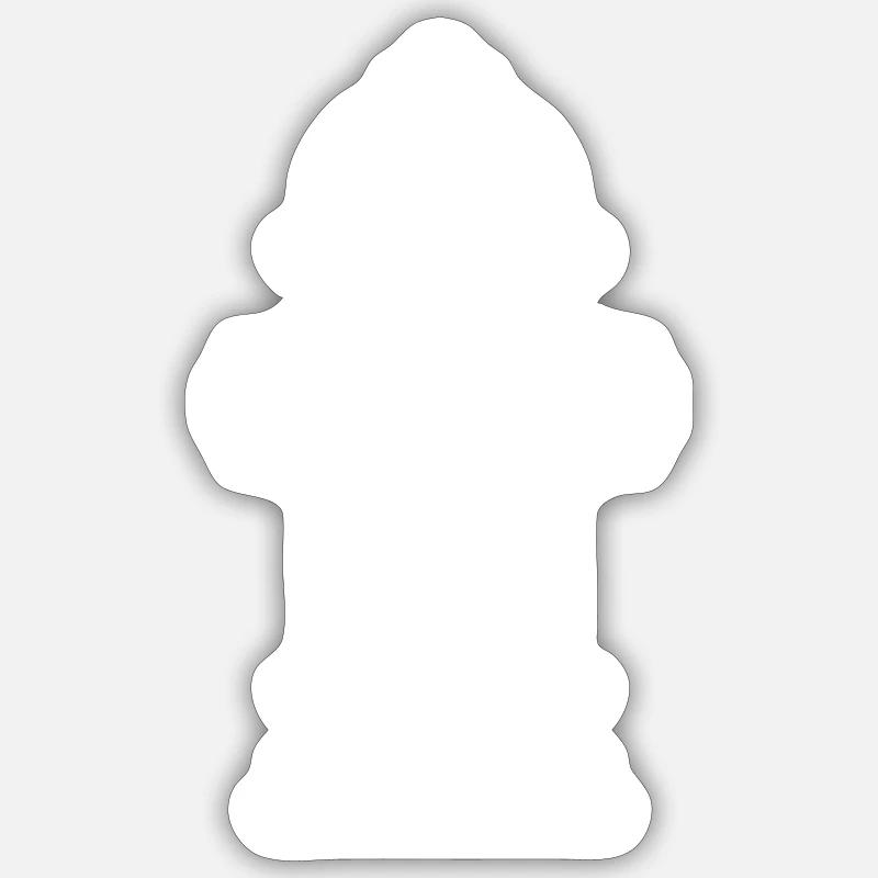 Hydrant Icon Sticker Größe S (10 x 10 cm)