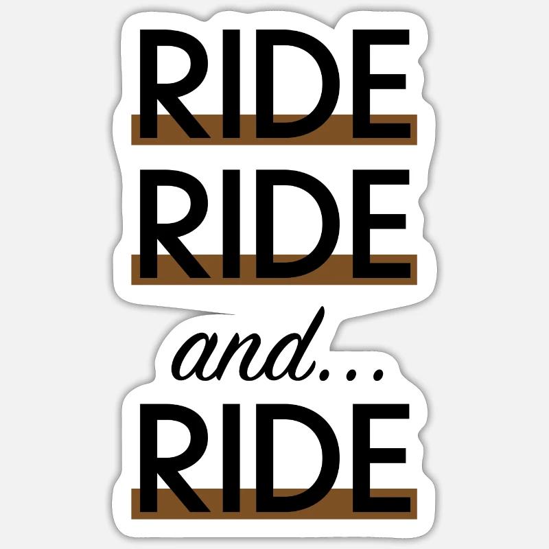 Reitgeschenk - Sticker Größe S (10 x 10 cm) - Mattweiß