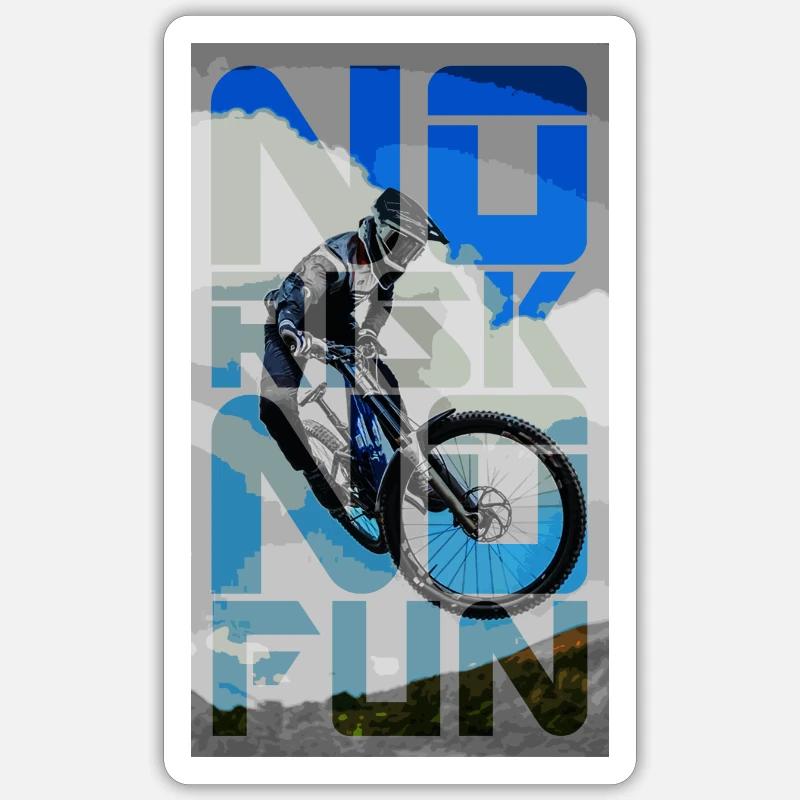 MTB - Sticker size S (10 x 10 cm) - white matte