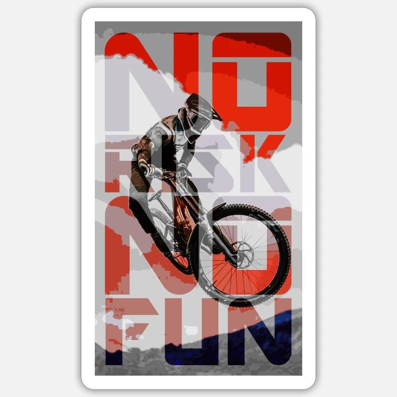 MTB - Sticker size S (10 x 10 cm) - white matte