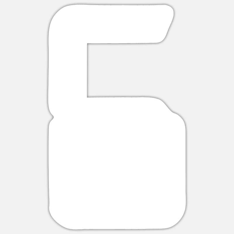 digit6 Sticker taille S (10 x 10 cm)