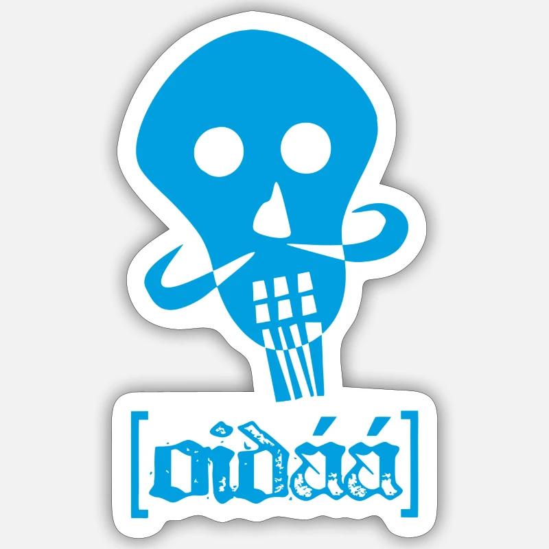 Oidaa - Lautschrift - Sticker Größe S (10 x 10 cm) - Mattweiß