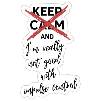 Vampire Academy Keep calm - Sticker size S (10 x 10 cm) - white matte - Front