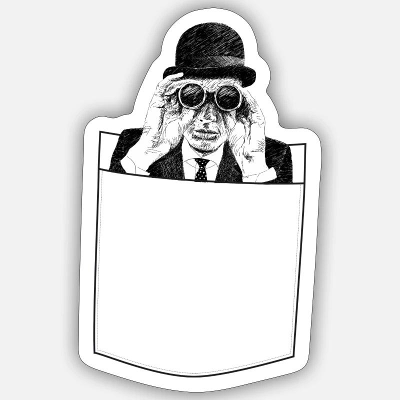 Häferlgucker - Sticker taille S (10 x 10 cm) - blanc mat