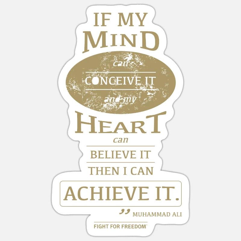 Mon . Or - Sticker taille S (10 x 10 cm) - blanc mat