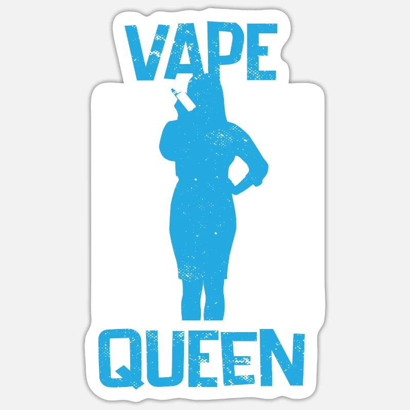 E-Zigarette E-Shisha Dampf Liquid Sticker Größe S (10 x 10 cm)