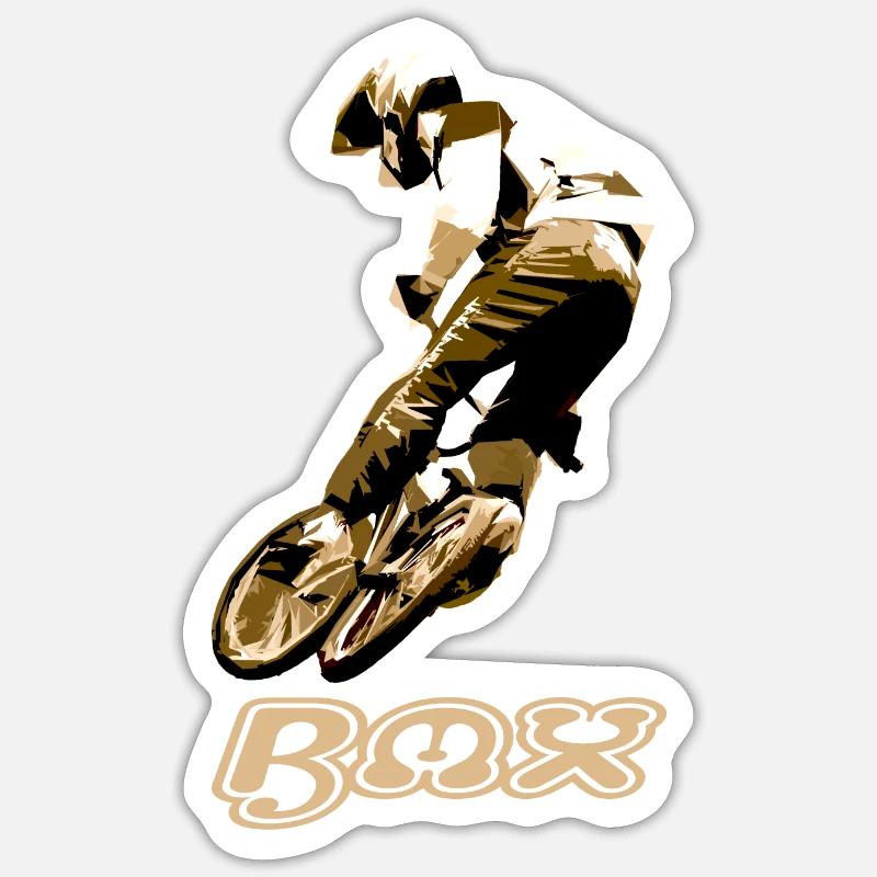 bmx - Sticker size S (10 x 10 cm) - white matte
