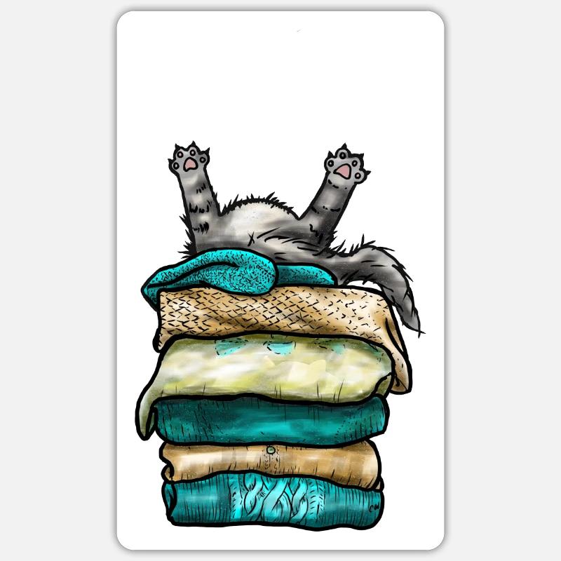 Jasper, der Morgenmuffel Sticker Größe S (10 x 10 cm)