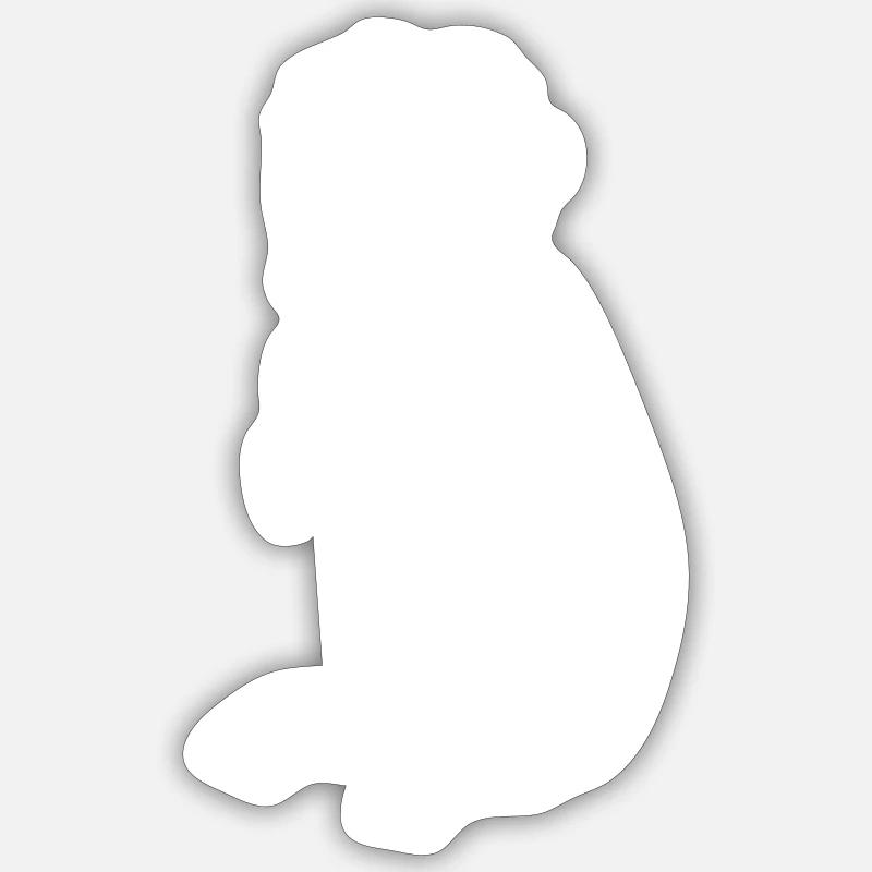 Monkey comic animal - Sticker size S (10 x 10 cm) - white matte