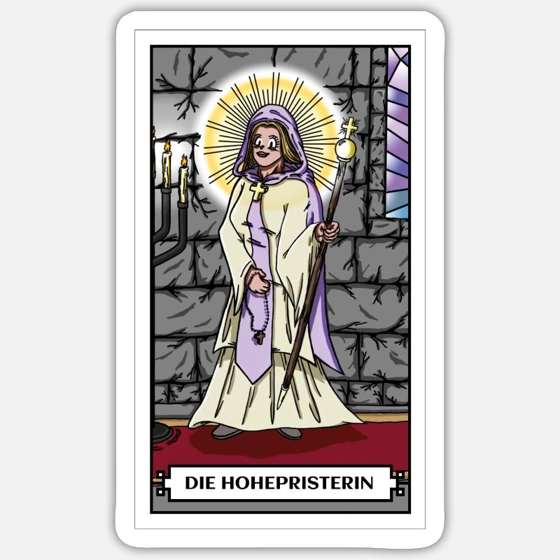 DieHohepristerin - Sticker Größe S (10 x 10 cm) - Mattweiß