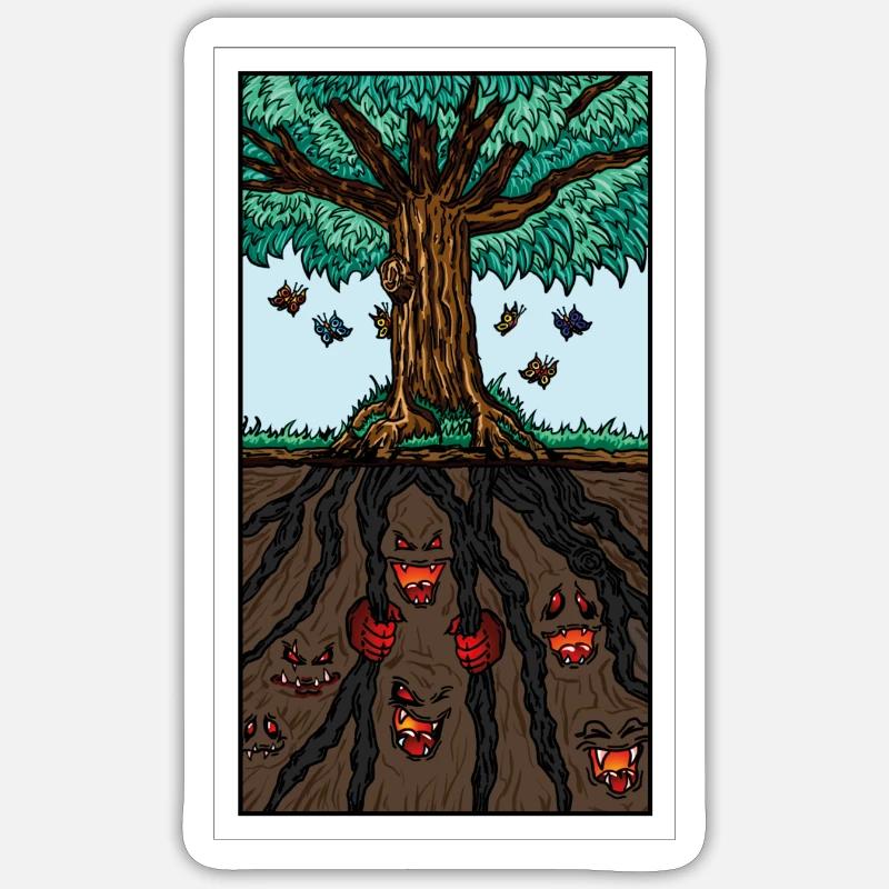 DerBaum Sticker Größe S (10 x 10 cm)