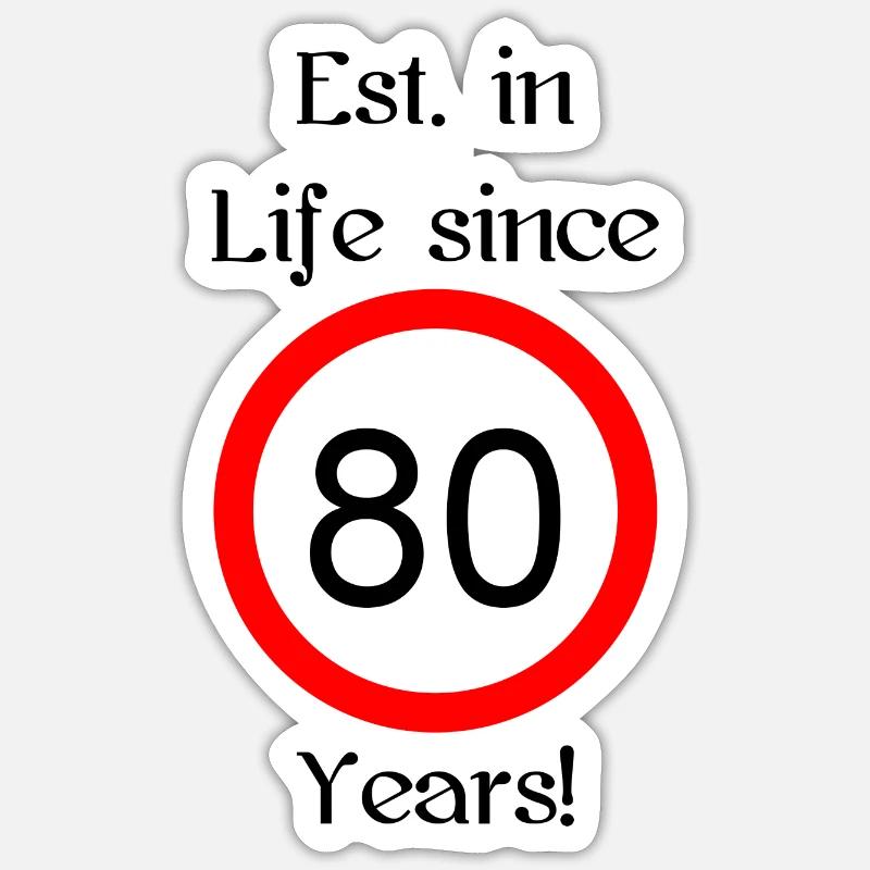 est i l 80 script black engl Sticker Größe S (10 x 10 cm)