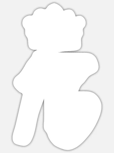 - Sticker Größe S (10 x 10 cm) - Mattweiß
