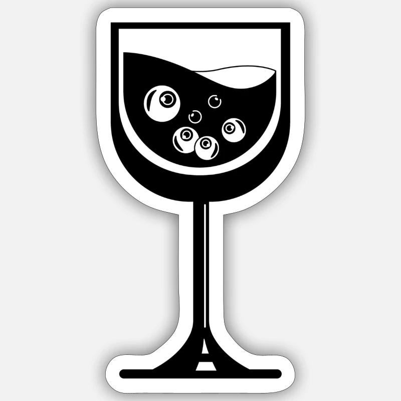 (Sang)soif de plus - Sticker taille S (10 x 10 cm) - blanc mat