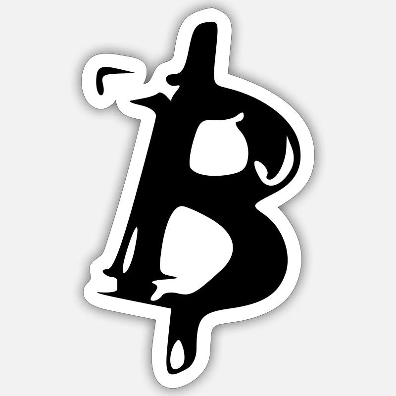 Bitcoin Crypto Currency Virtual Life Vector 5 Sticker size S (10 x 10 cm)