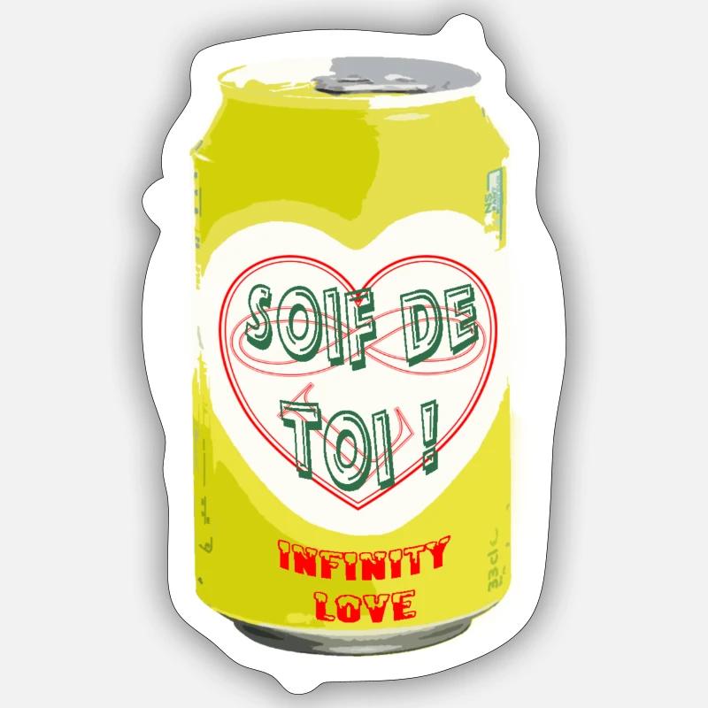 Dose 033 cl Durst nach dir Sticker Größe S (10 x 10 cm)