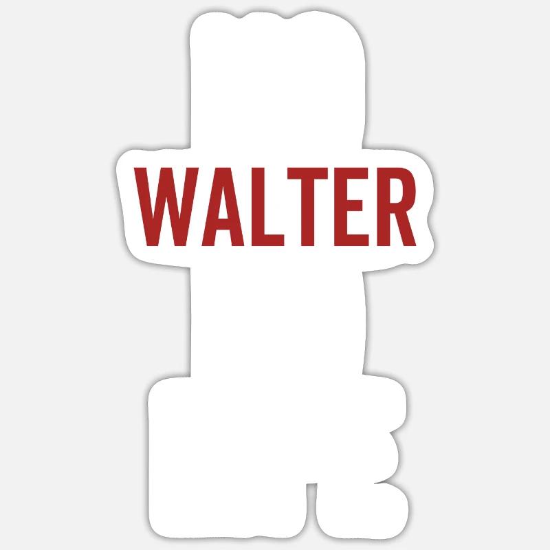 Pas de Walter Pas de vie Sticker taille S (10 x 10 cm)
