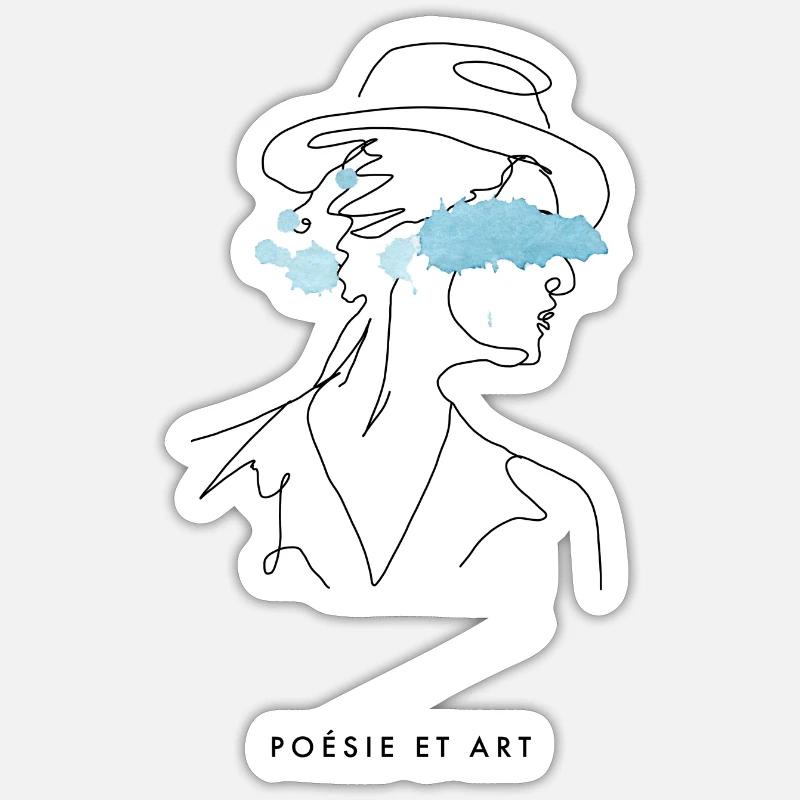 Poetry is art Sticker size S (10 x 10 cm)