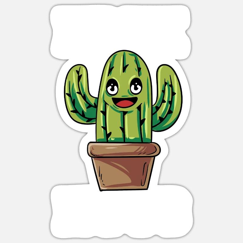 Drôle de câlins gratuits Cactus Sarcastique Design Sticker taille S (10 x 10 cm)