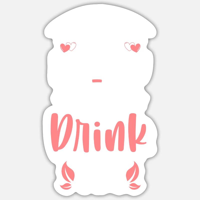 Tee Teebeutel Teeliebhaber - Sticker Größe S (10 x 10 cm) - Mattweiß