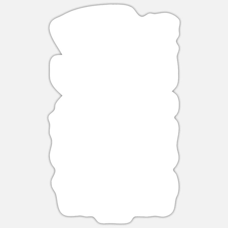 Frieden Liebe Statement - Sticker Größe S (10 x 10 cm) - Mattweiß