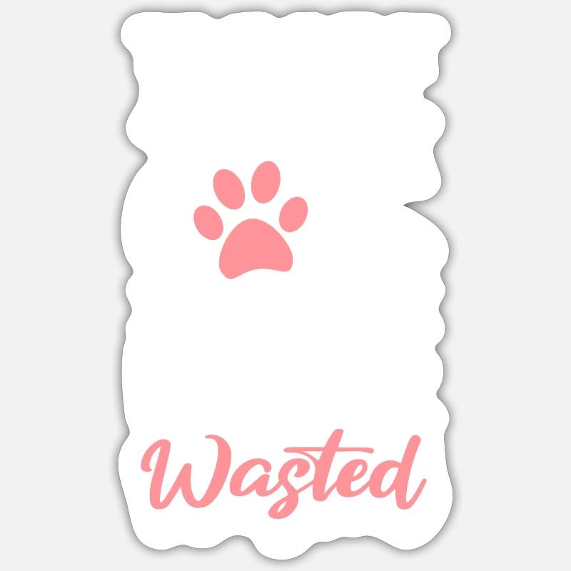 Chat Chat Ami Chat Maîtresse Sticker taille S (10 x 10 cm)